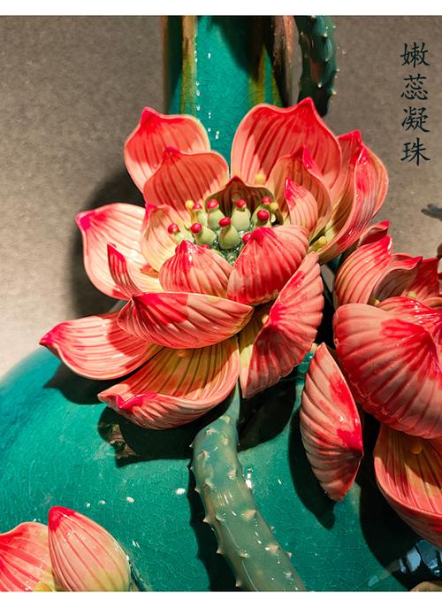 客廳裝飾電視柜玄關(guān)工藝品插花新中式輕奢陶瓷花瓶擺件家居飾品tmall